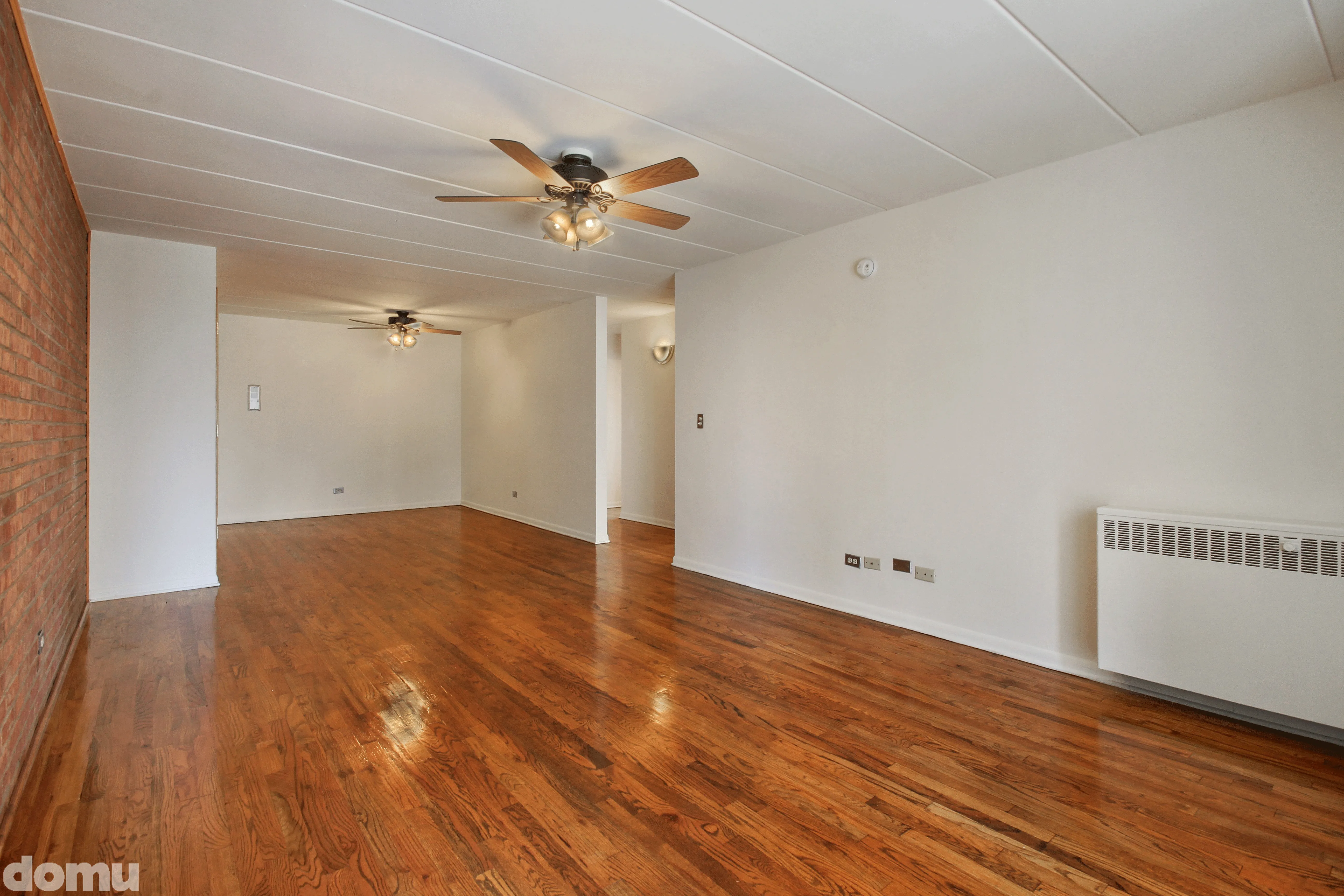 Virtually staged living room in 1 Bedroom