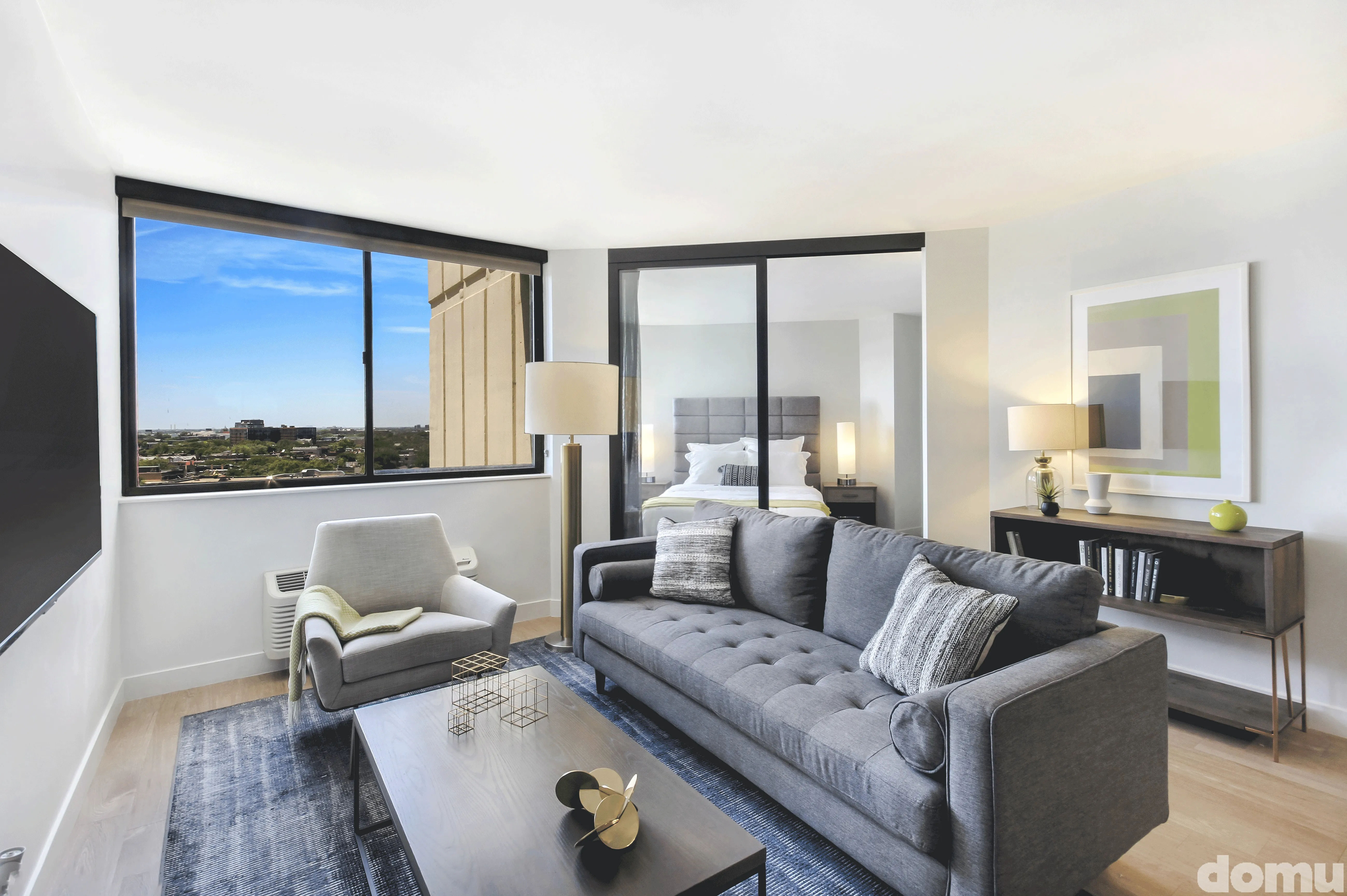 dining room and kitchen at The Kent Apartments in Lincoln Park Chicago