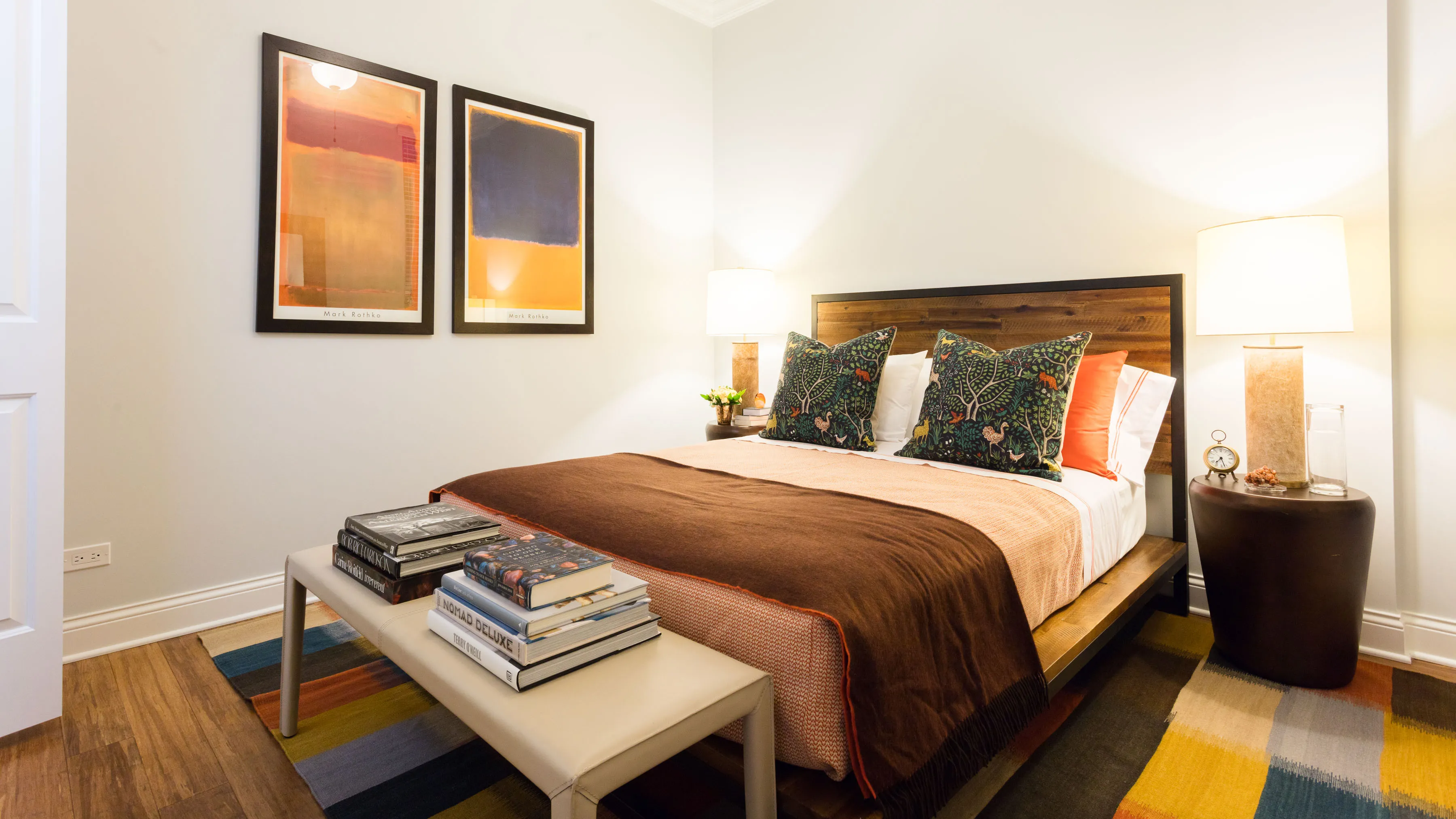 2 bedroom unit model kitchen at Ashland Place Apartments