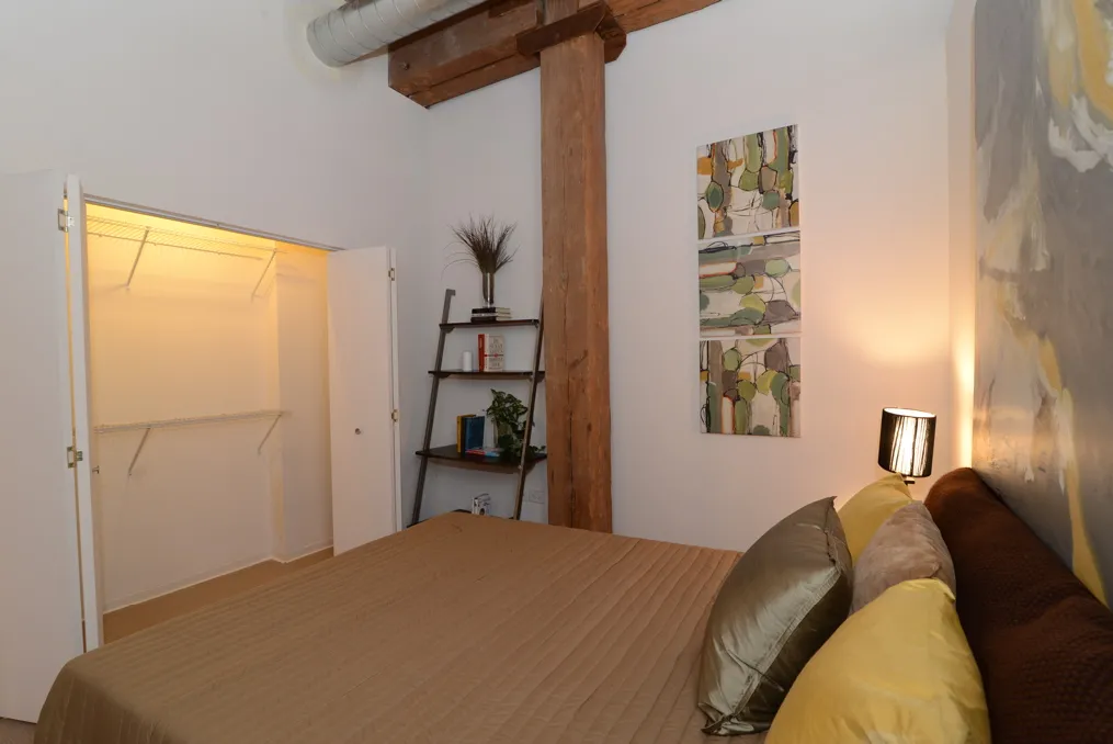 corner view of the historic Vesta Lofts in the south loop of chicago