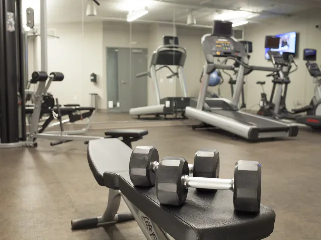 model furnished kitchen at Sienna Apartments in Streeterville