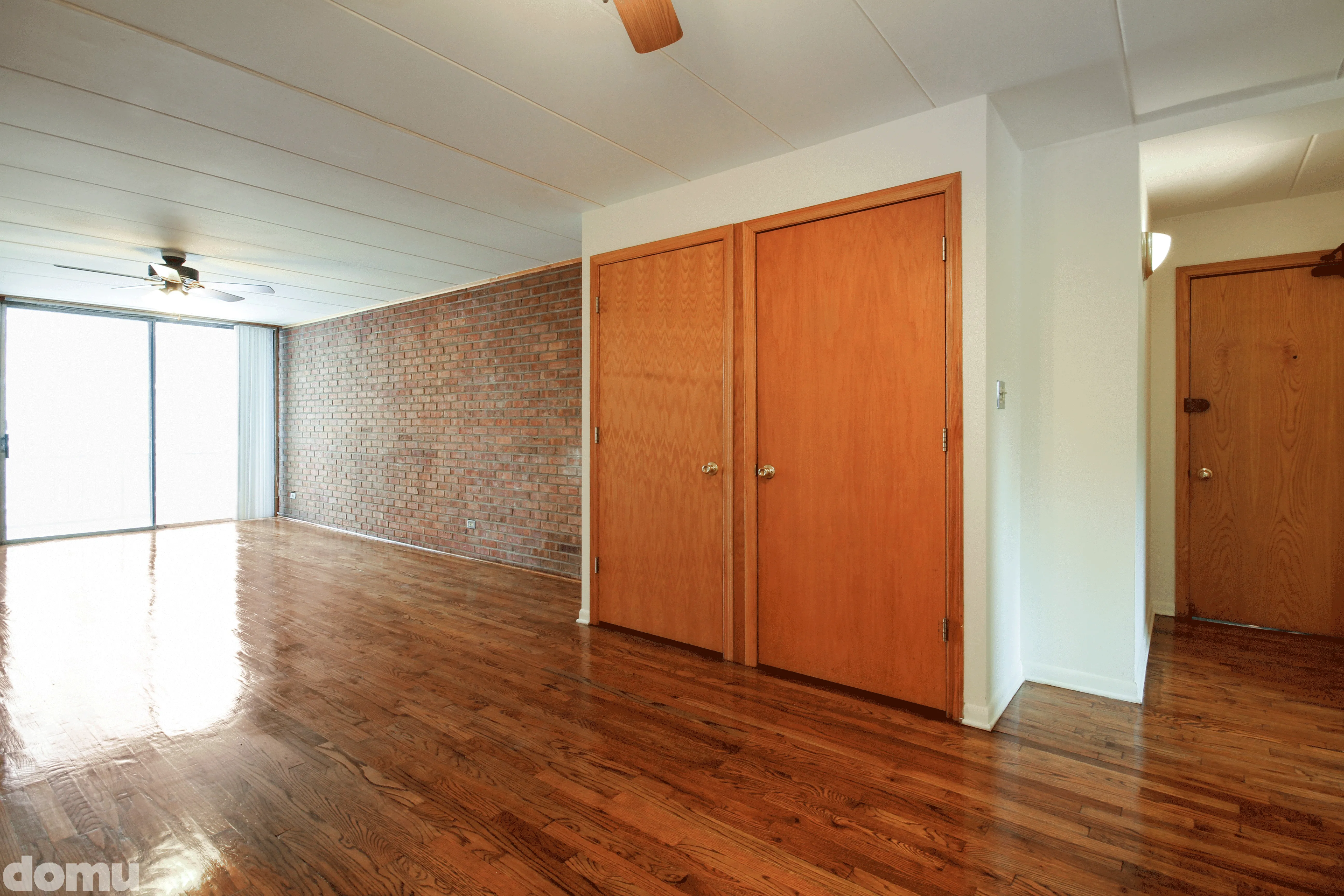 Virtually staged living room in 1 Bedroom