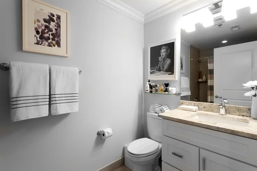 model kitchen at Wells Place Apartments in Chicago