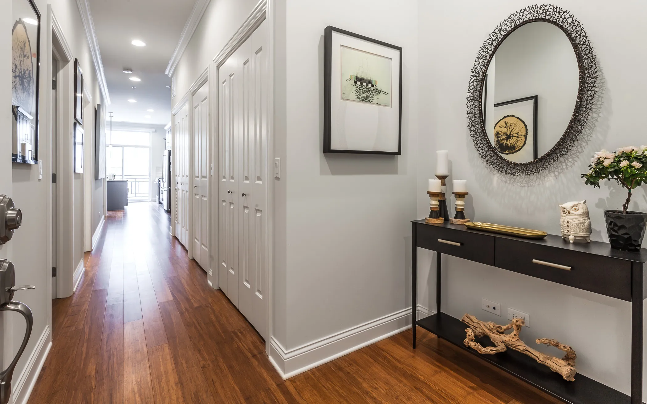 model kitchen at Wells Place Apartments in Chicago