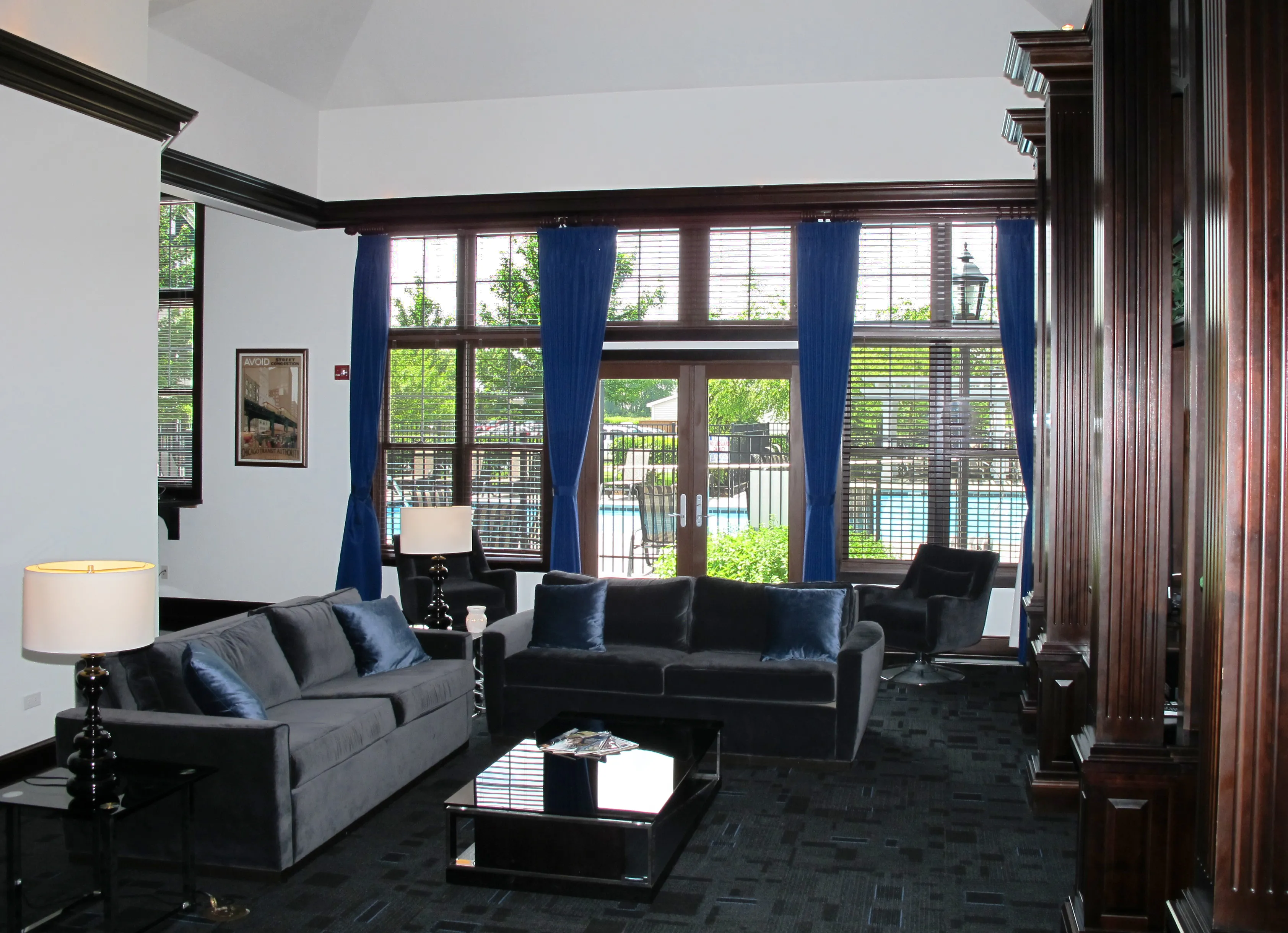 entrance to Bristol Station Apartments in Naperville, IL