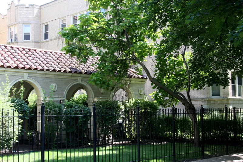 light brick and terra cotta roof at Wolcott Terrace Apartments