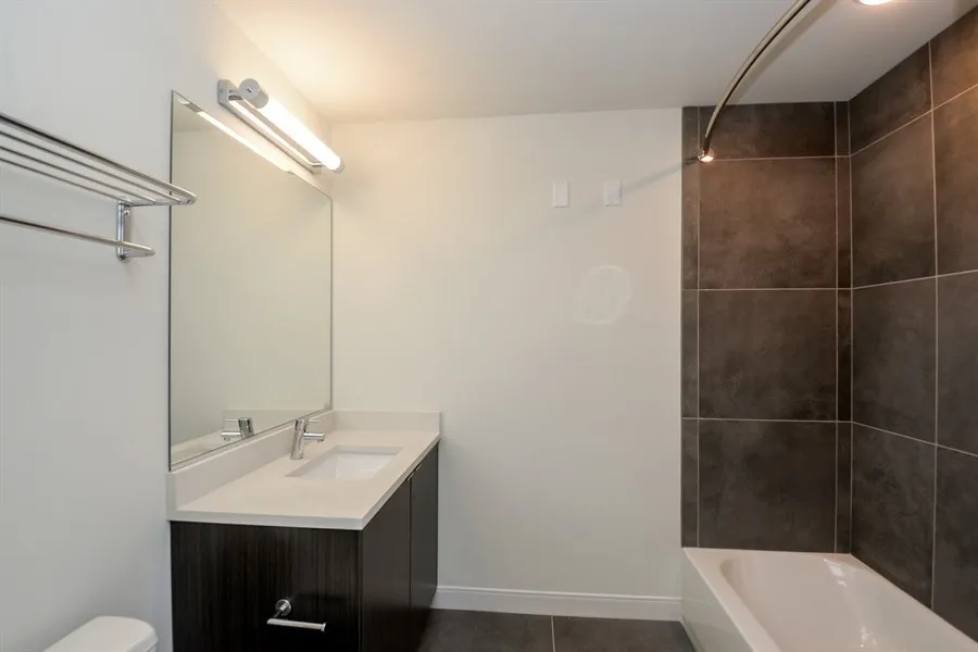 living room at 1407 On Michigan Apartments at 1407 South Michigan Ave