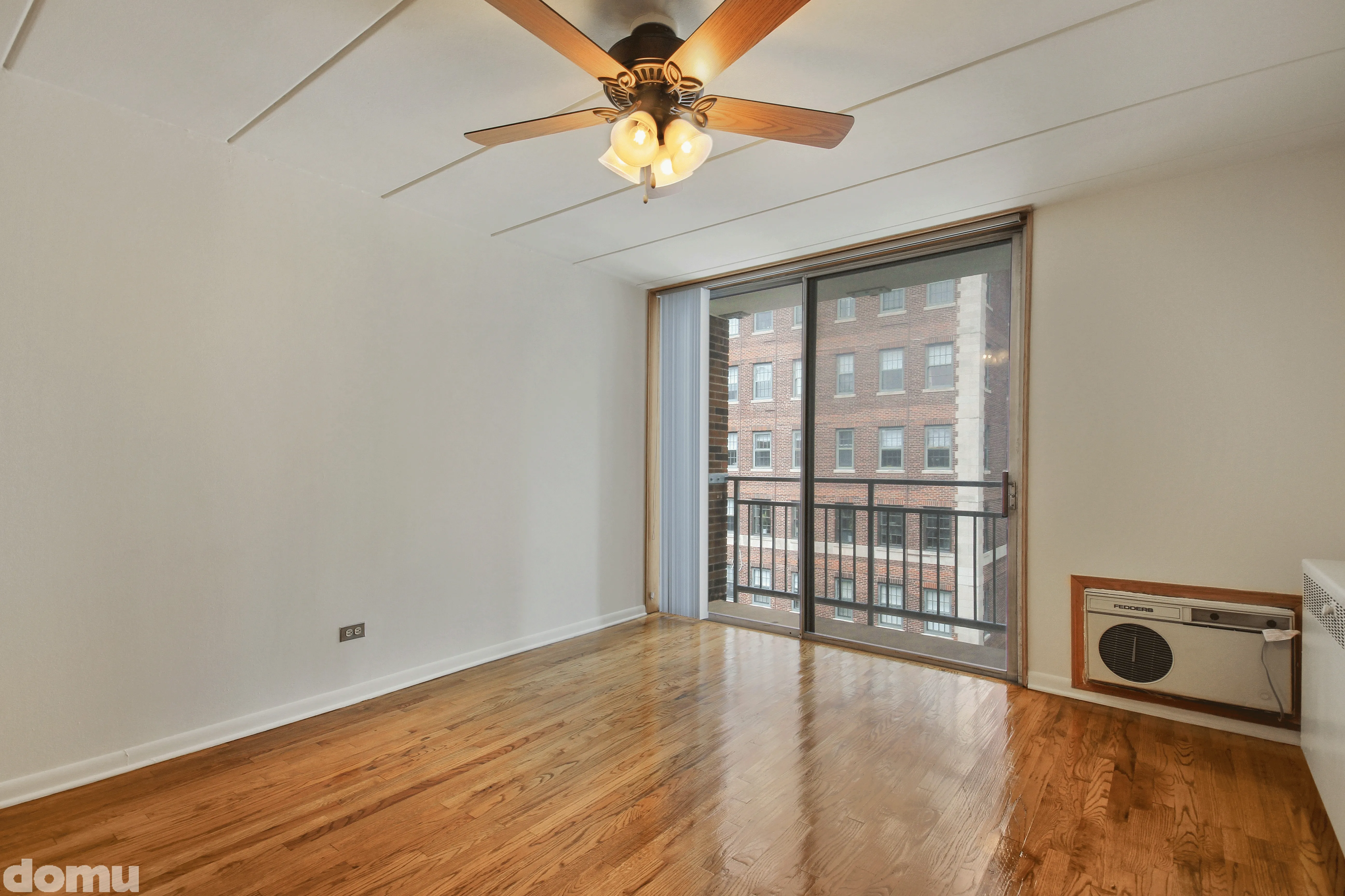 Virtually staged living room in 1 Bedroom