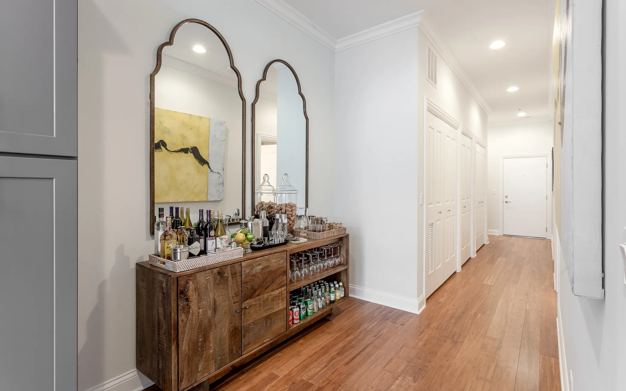 model kitchen at Wells Place Apartments in Chicago
