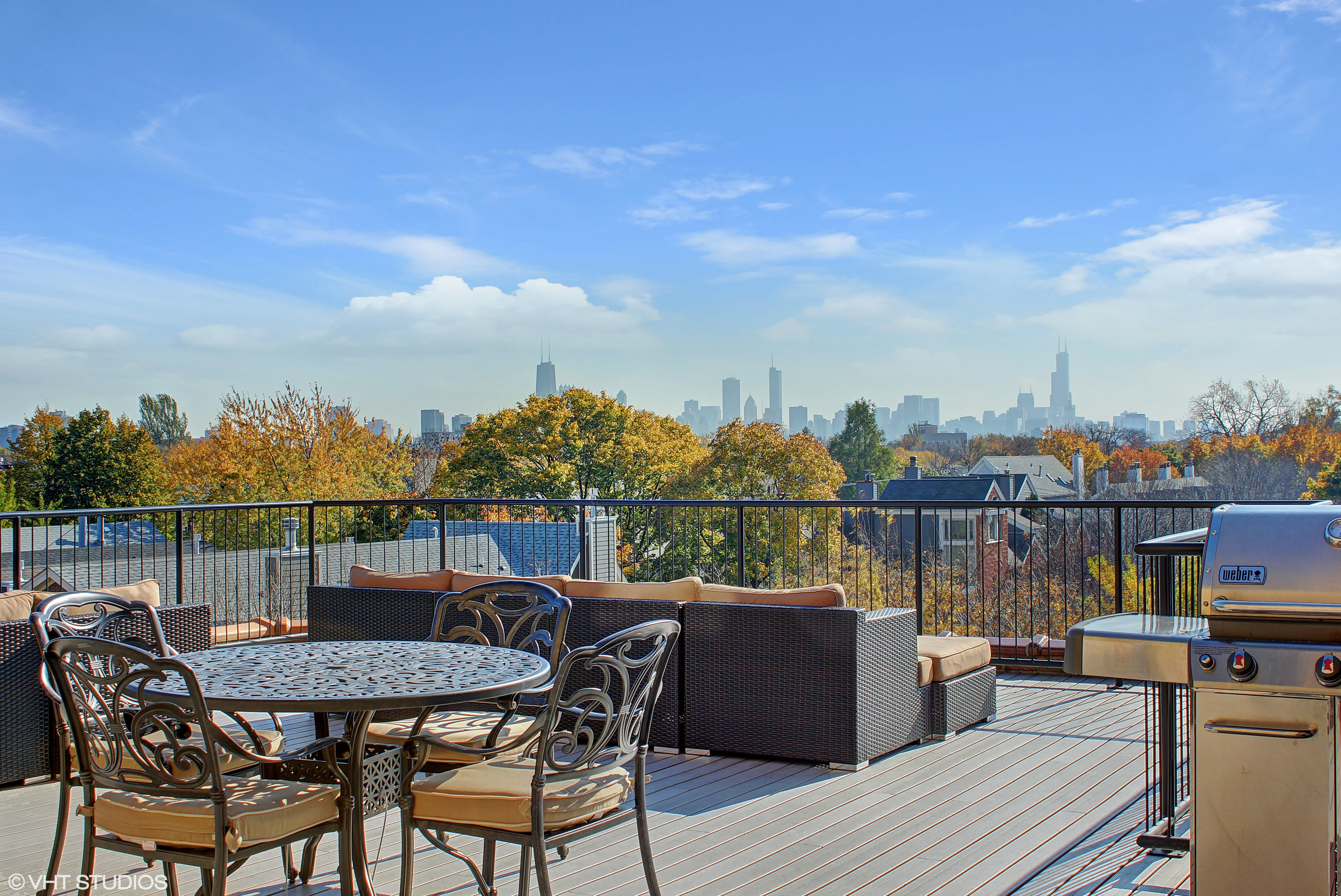 exterior aeial image of The Brewery loft apartments in Lakeview