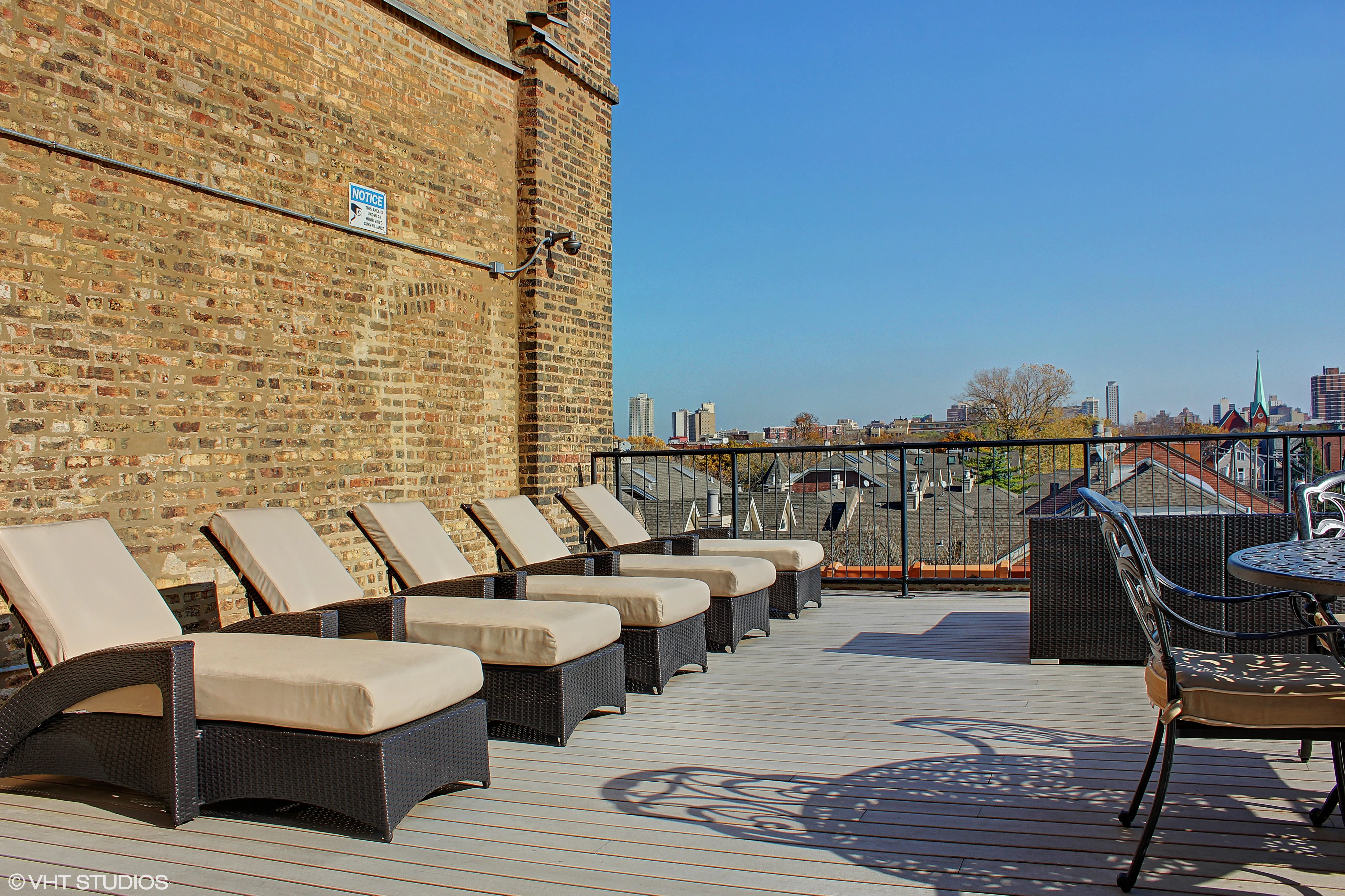 exterior aeial image of The Brewery loft apartments in Lakeview