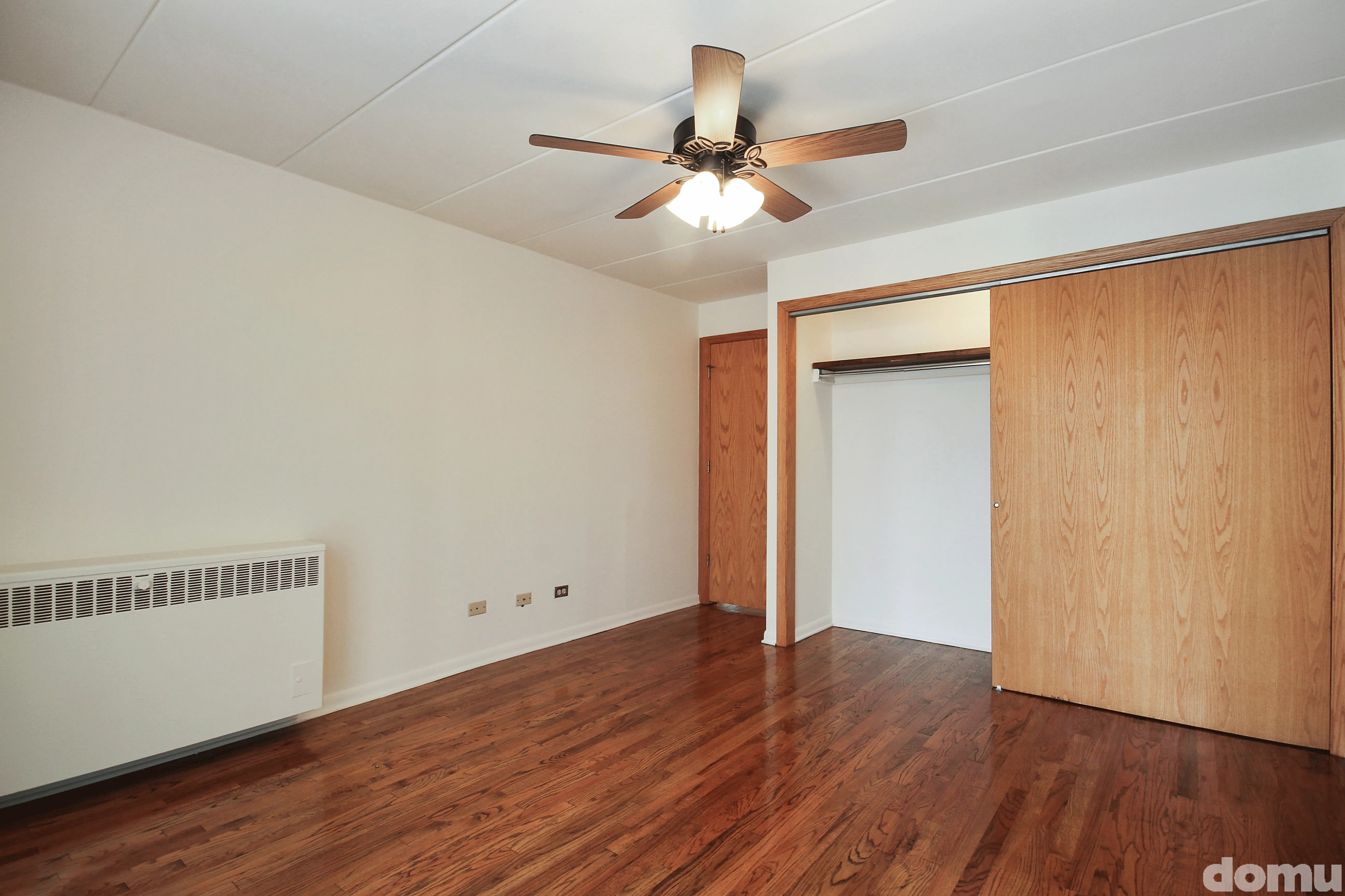 Virtually staged bedroom 