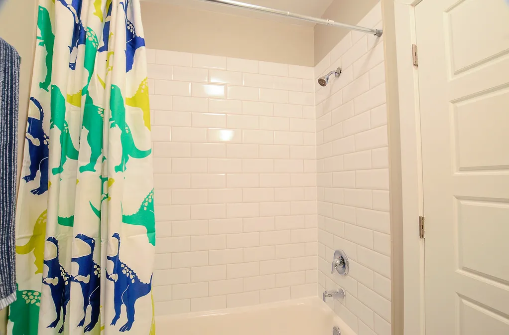 exposed brick in living room of 3141 North Sheffield Apartments in Lakeview