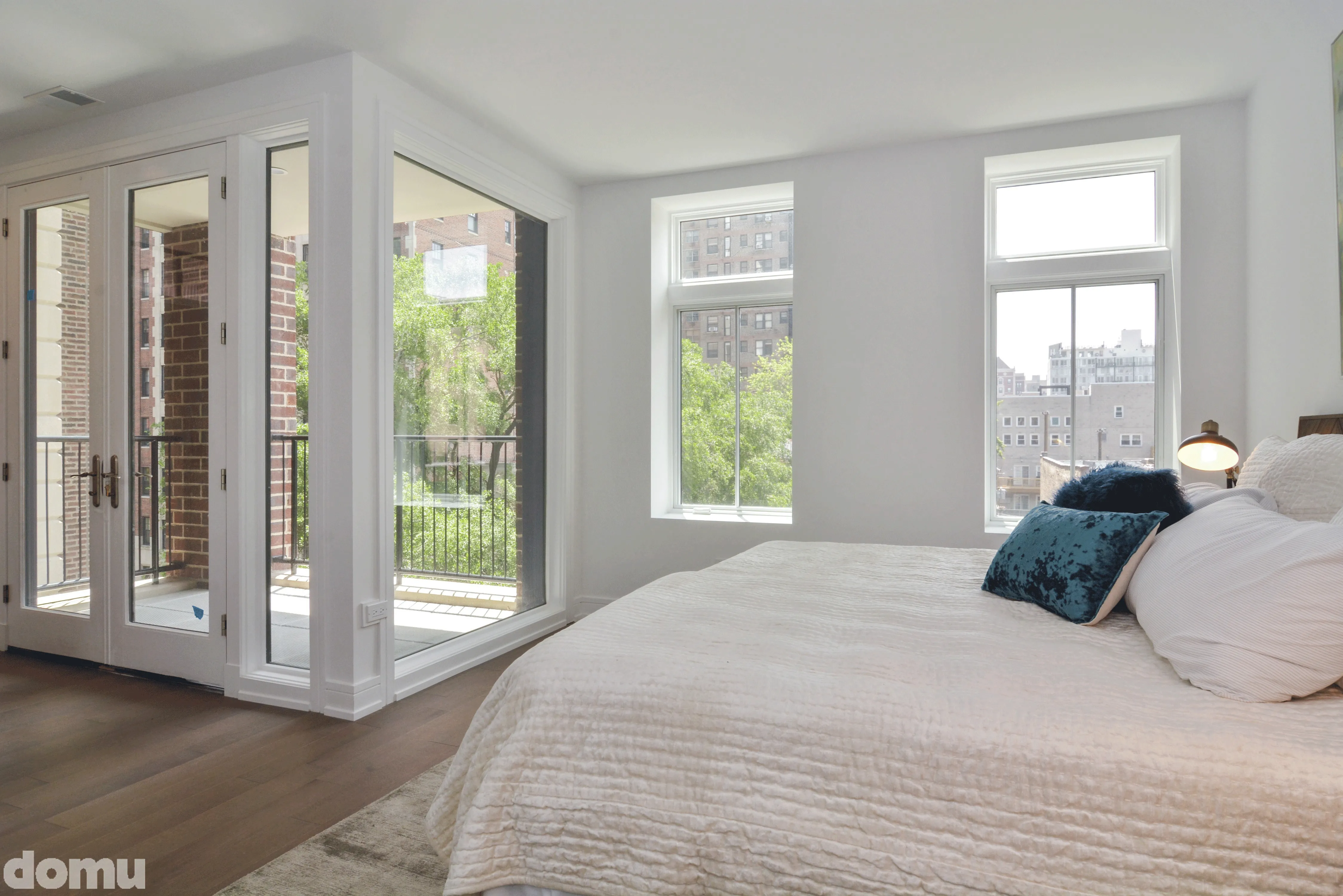 master bedroom view at Melrose On The Lake Apartments in Lakeview Chicago