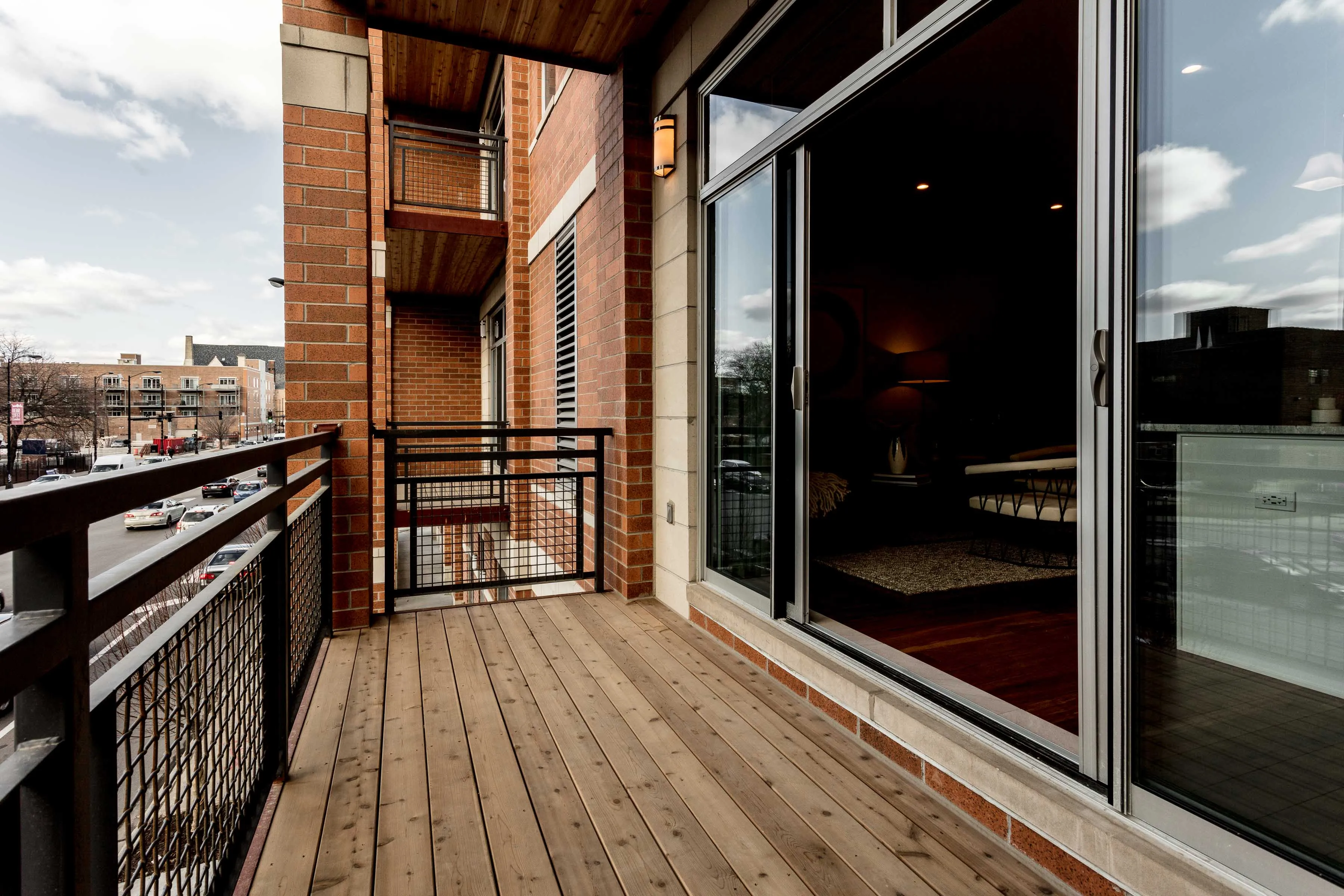 2 bedroom unit model kitchen at Ashland Place Apartments