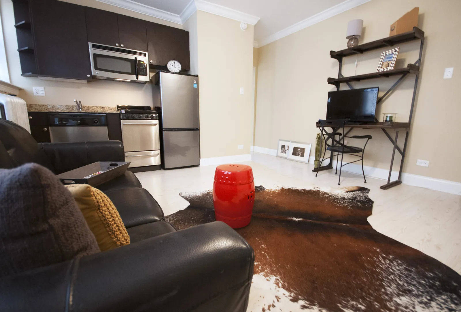 furnished and deorated unit at 839 W. Diversey Apartments in Chicago