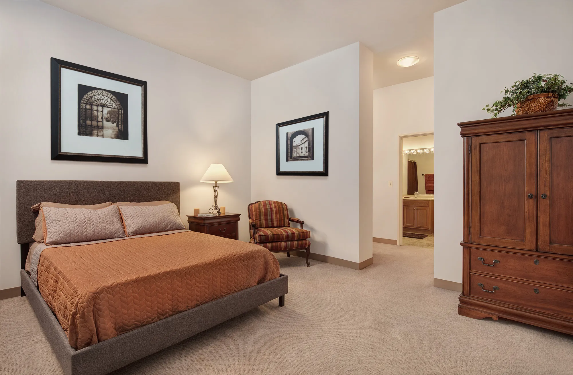 living area at Renaissance Saint Luke Senior Apartments
