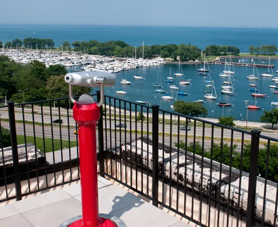 the rooftop at The Belmont By Reside Apartments