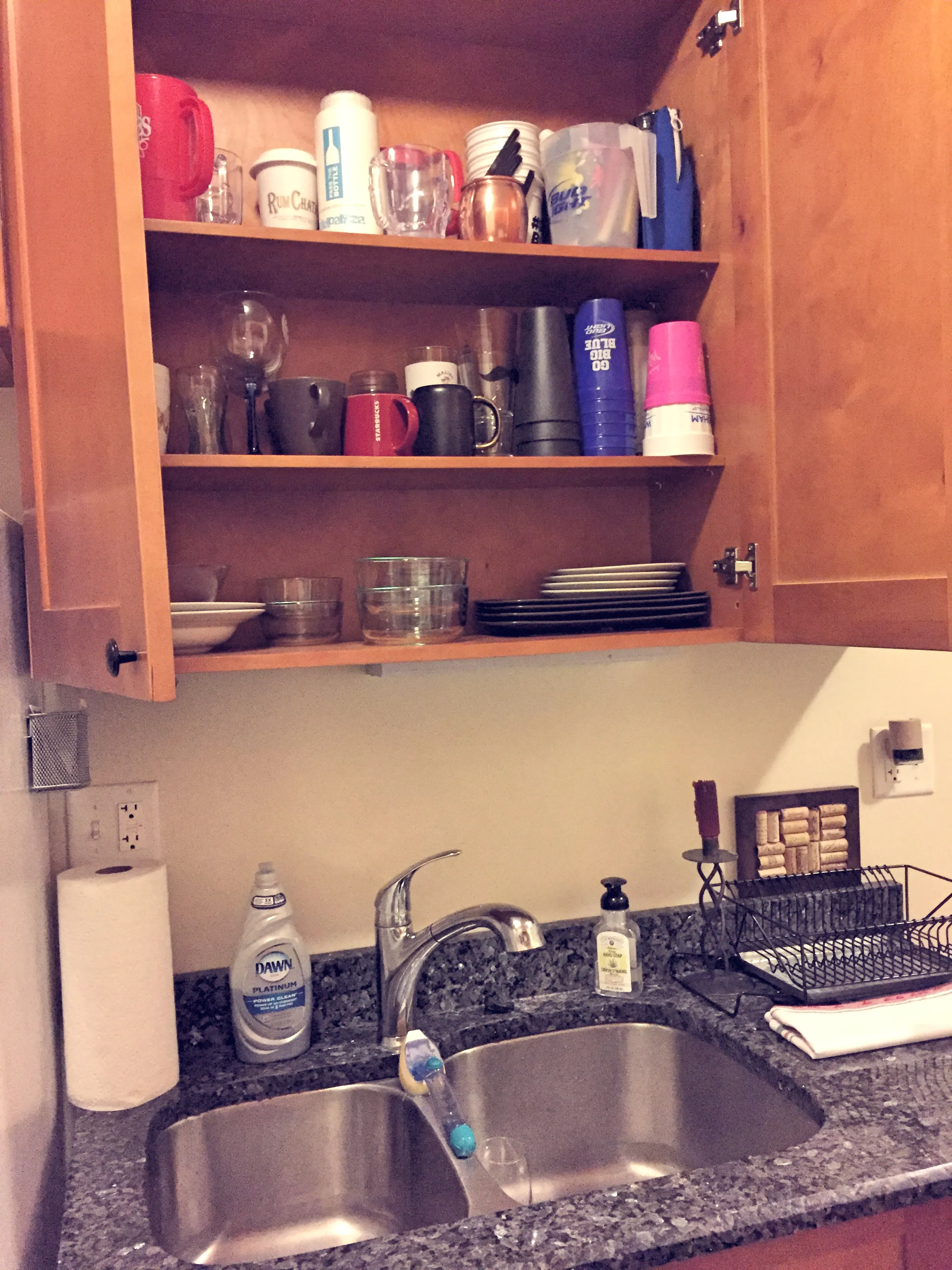 New, deep sink with detachable spout & New cabinets