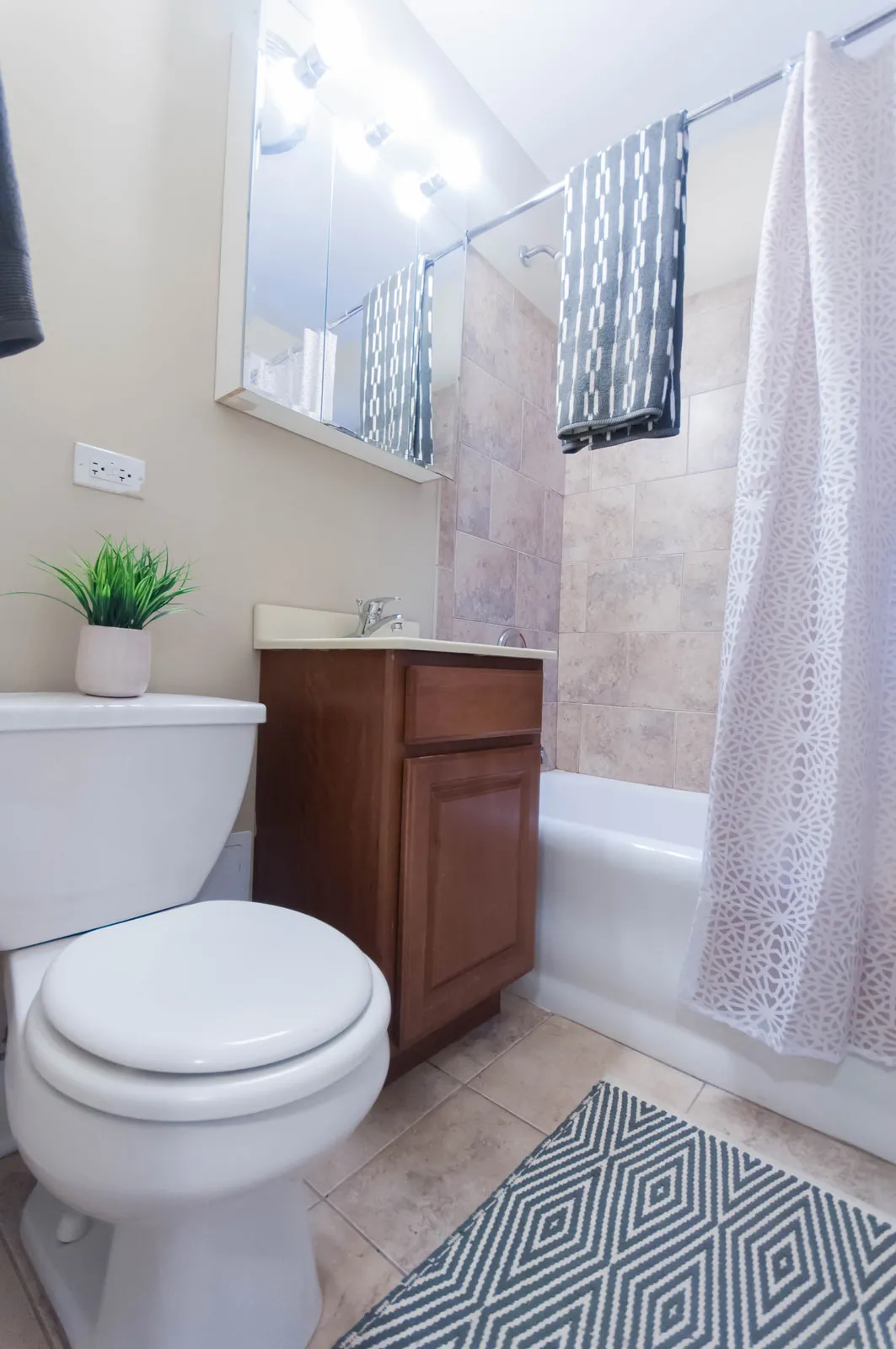 master bedroom at 211 E Delaware Apartments in the Gold Coast Chicago