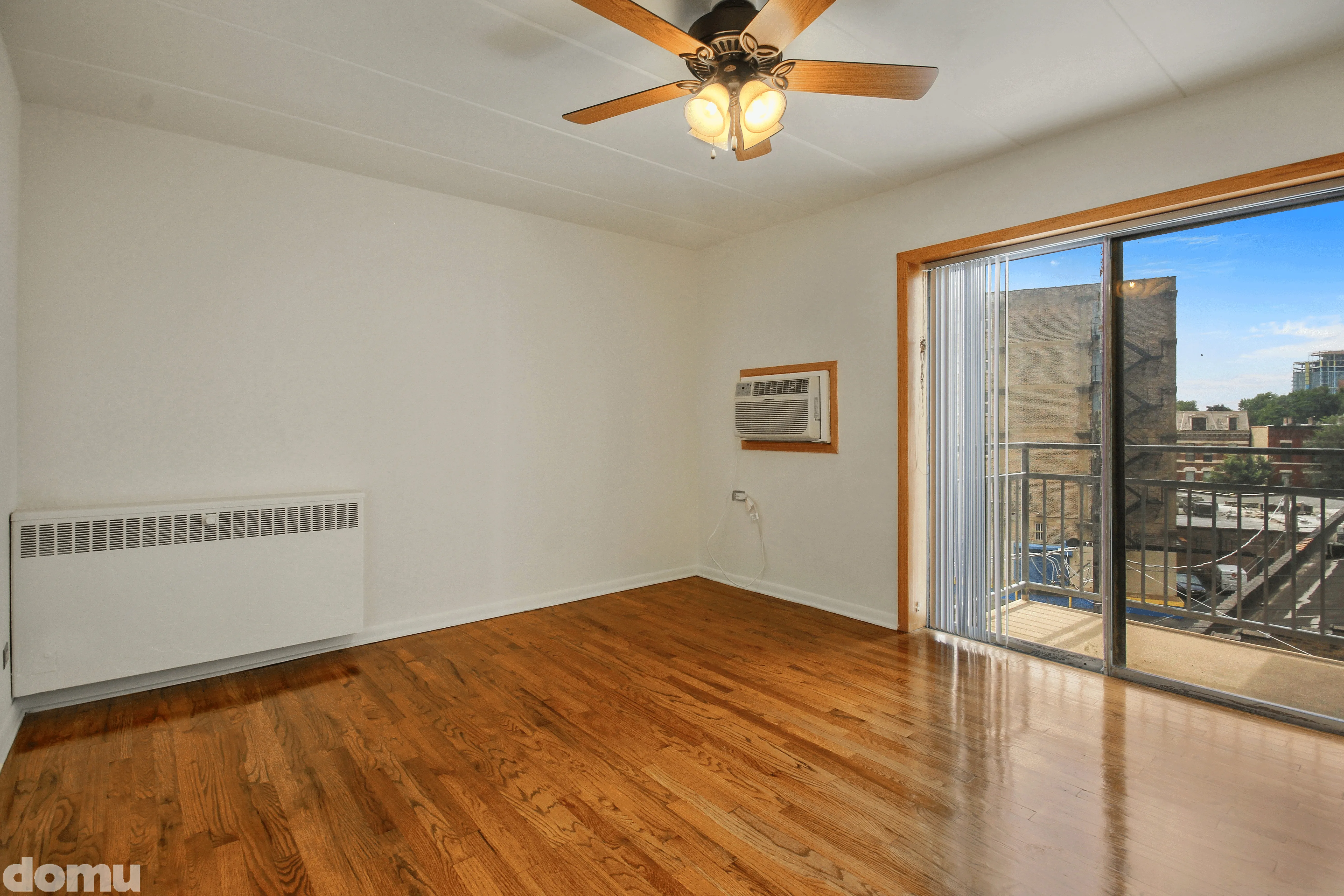 Virtually staged bedroom 