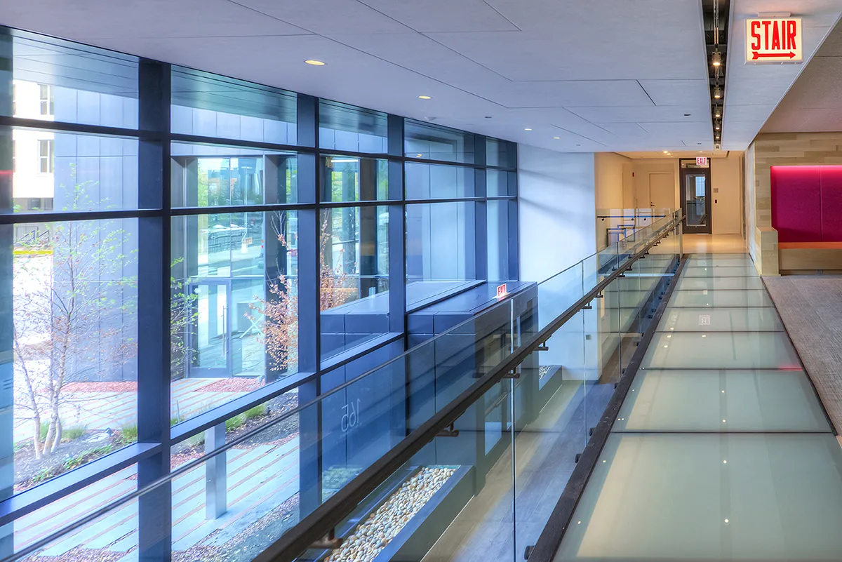 living room and dining room madel apartment at Emme Chicago Apartments