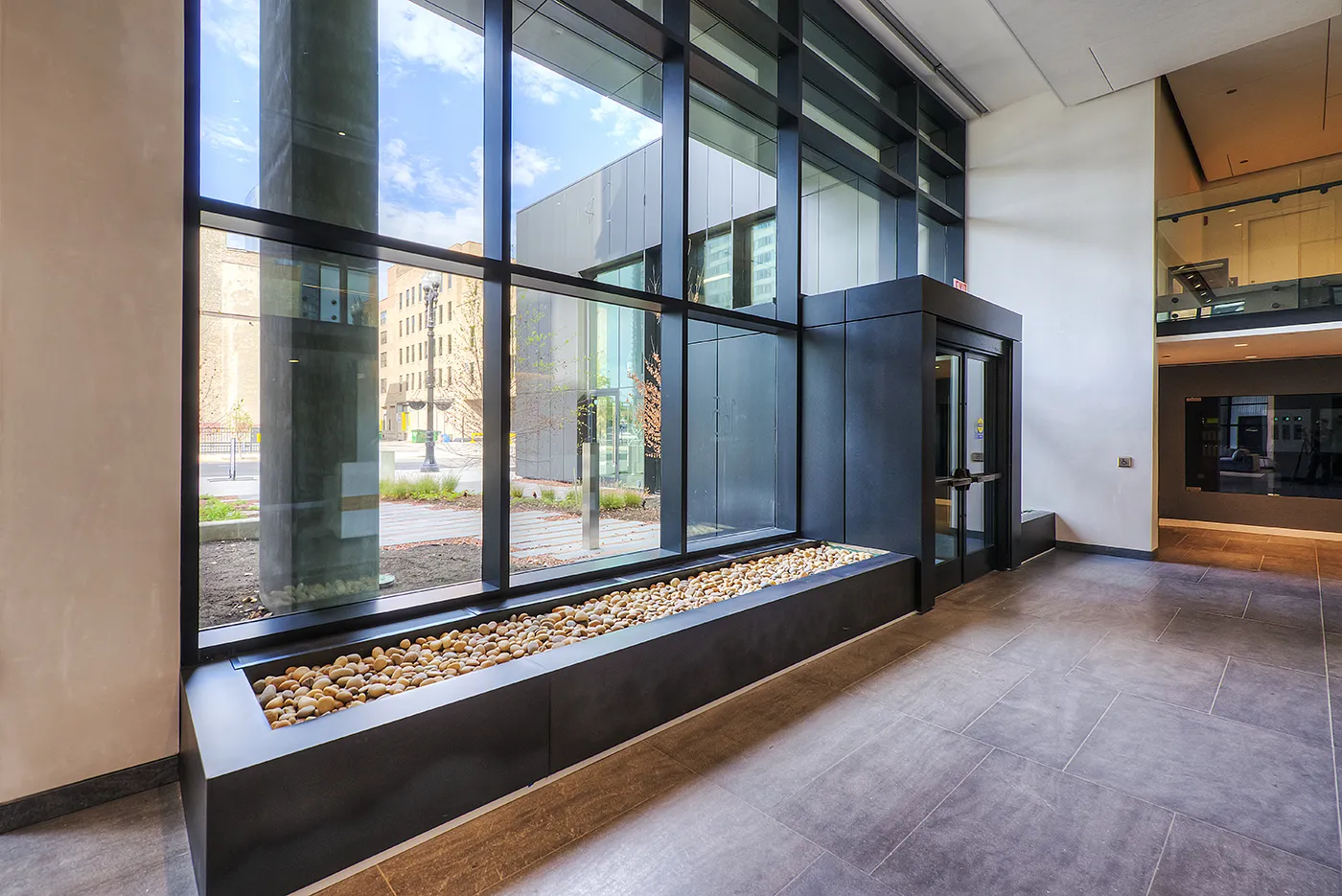 living room and dining room madel apartment at Emme Chicago Apartments