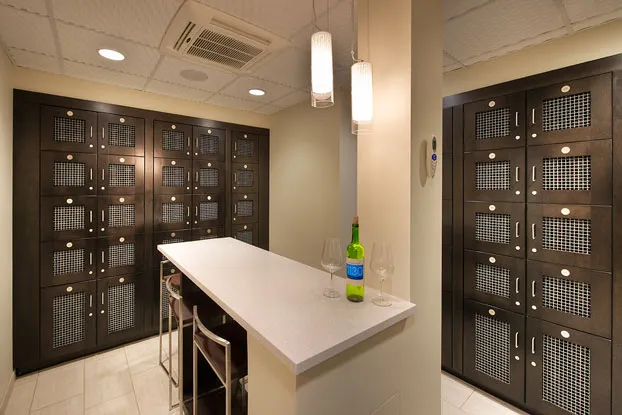 living room with lake view at Eleven Thirty Apartments in the South Loop