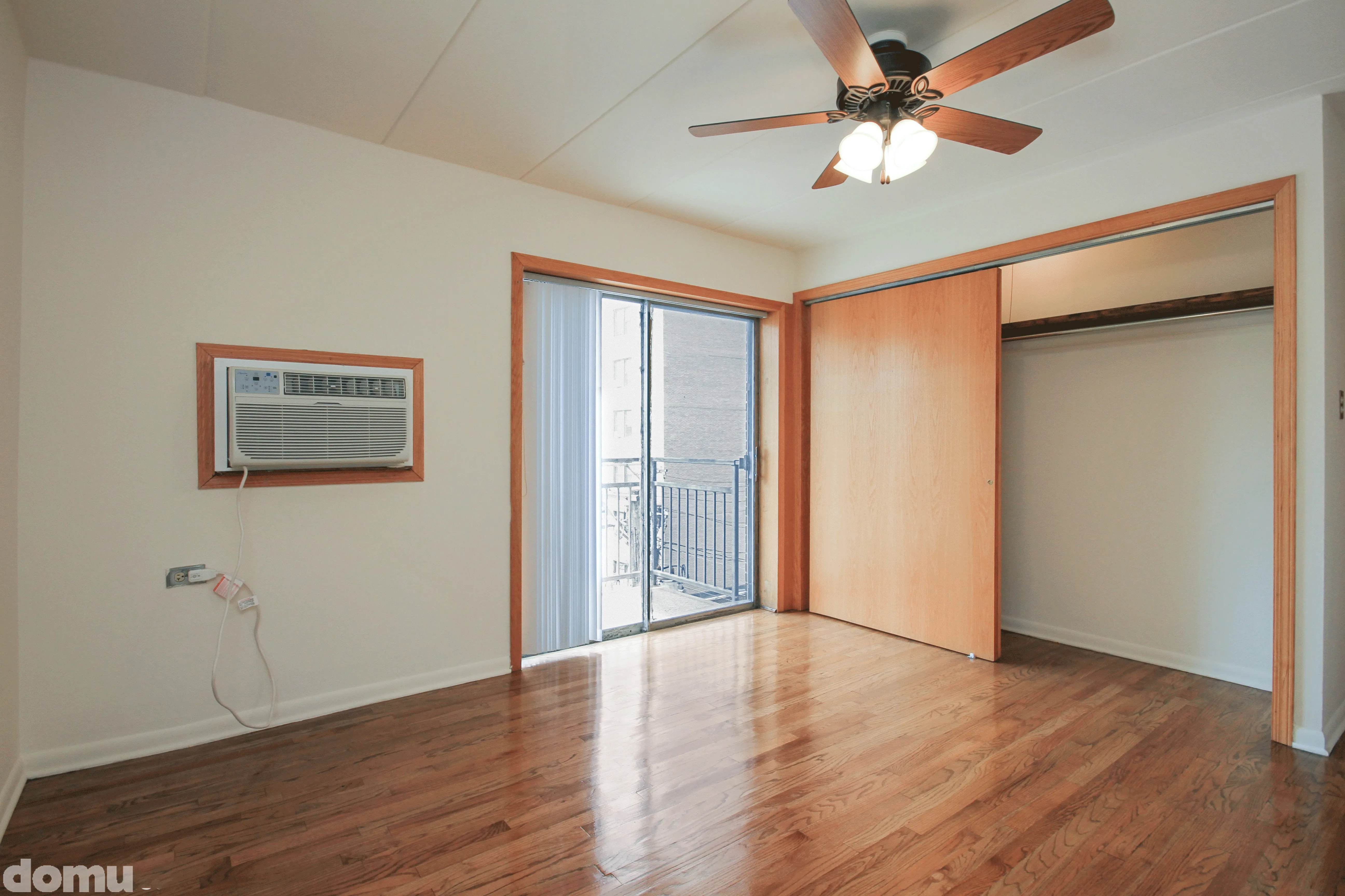 Virtually staged living room in 1 Bedroom