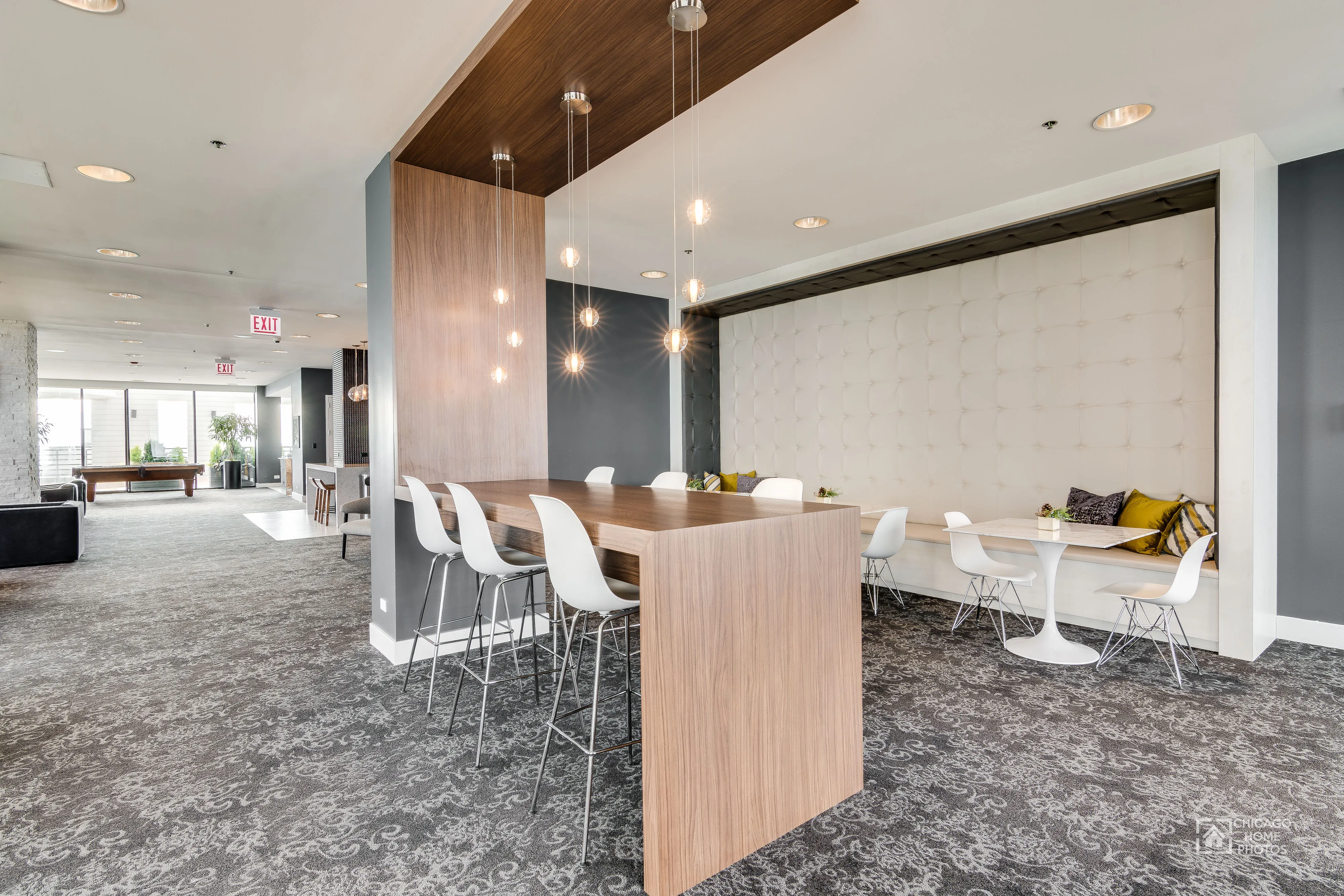 one bedroom model unit at Eugenie Terrace on the Park Apartments