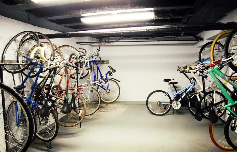 facade of the original historic The Mayfair Apartments in Hyde Park Chicago