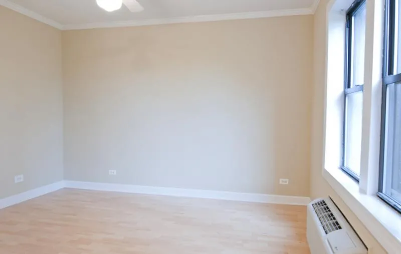 furnished living room apt 601 at 1939 N Lincoln Apartments in Lincoln Park 