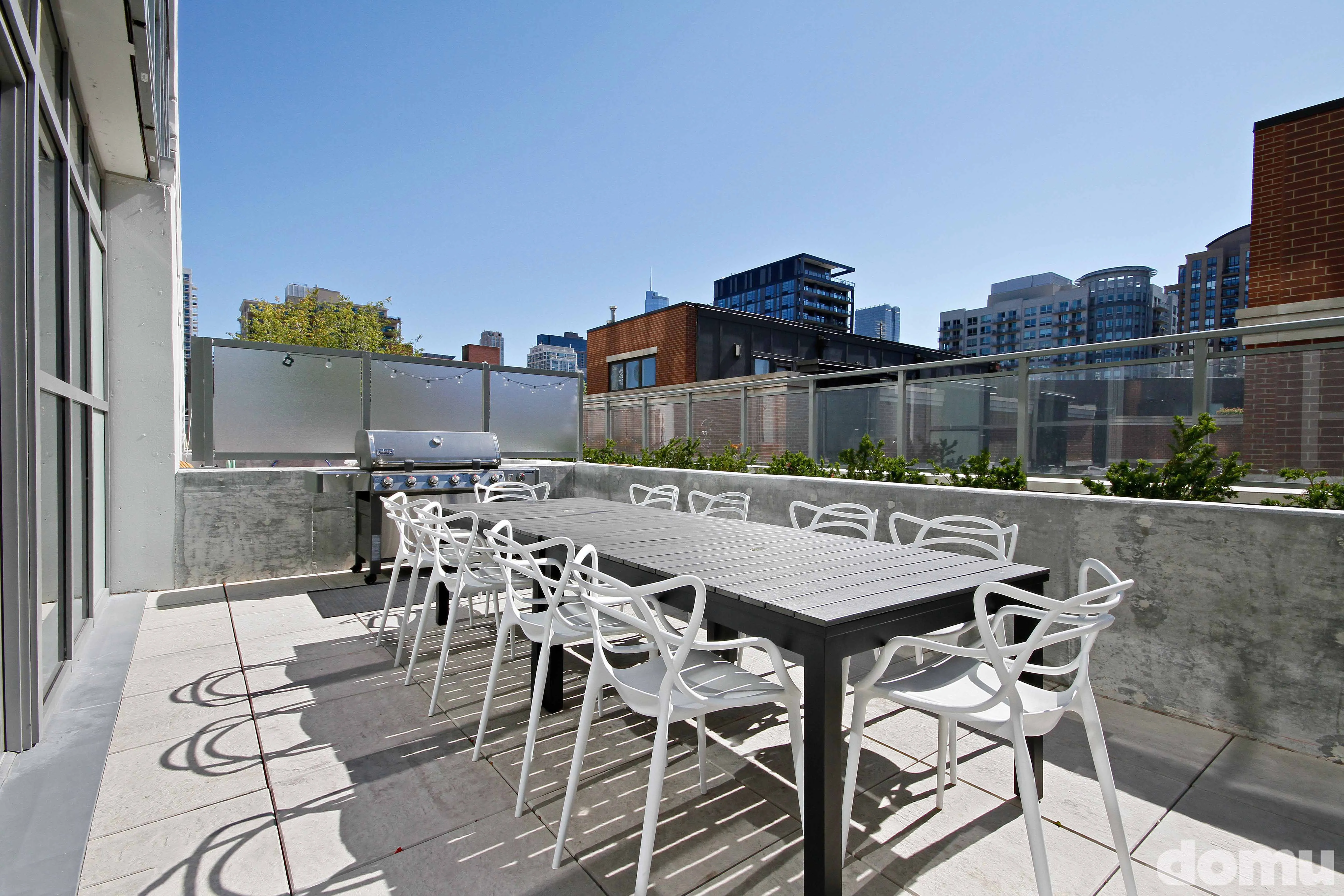 recreation room at The Hudson Apartments in Chicago