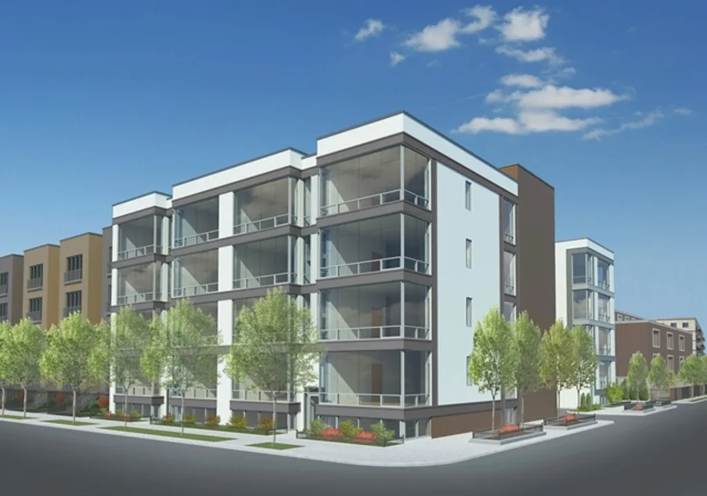 model kitchen at 838 West Erie Apartments in Chicago