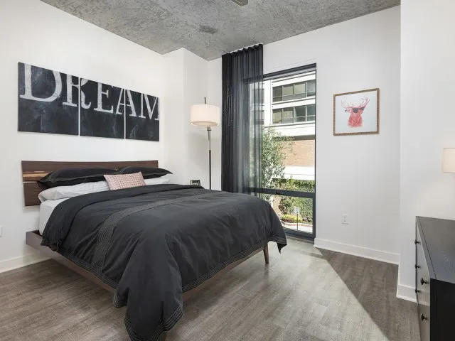 model furnished kitchen at Sienna Apartments in Streeterville