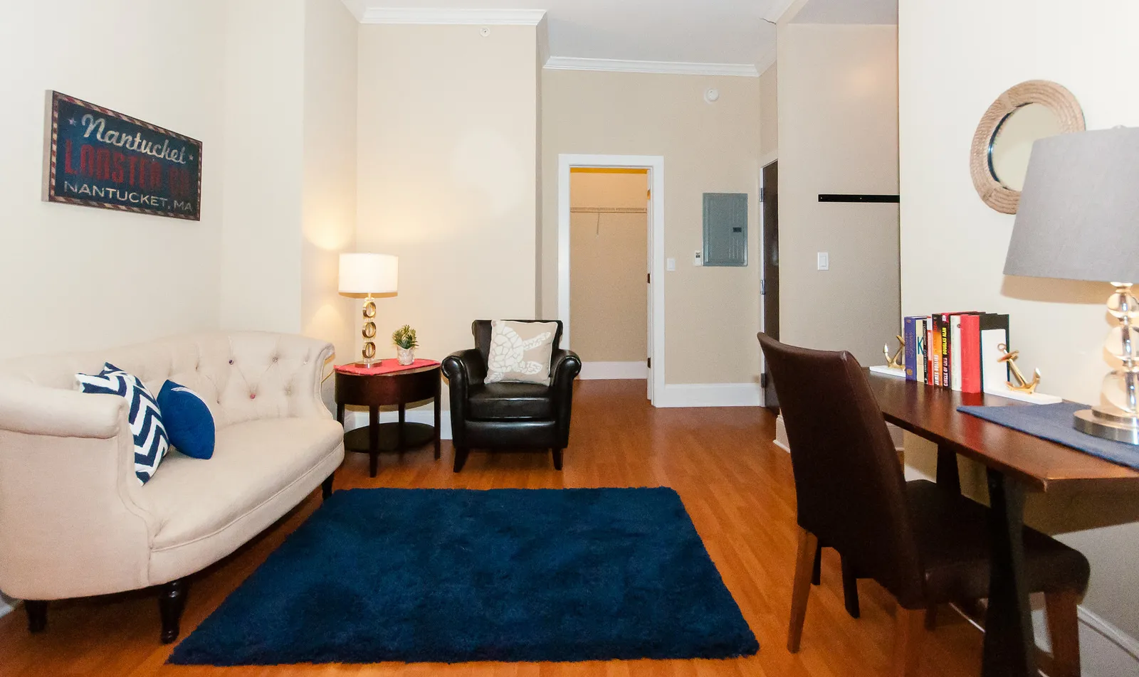 master bedroom at 211 E Delaware Apartments in the Gold Coast Chicago