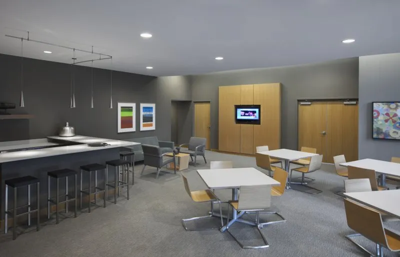 Aqua Apartments in Lakeshore East Chicago party room