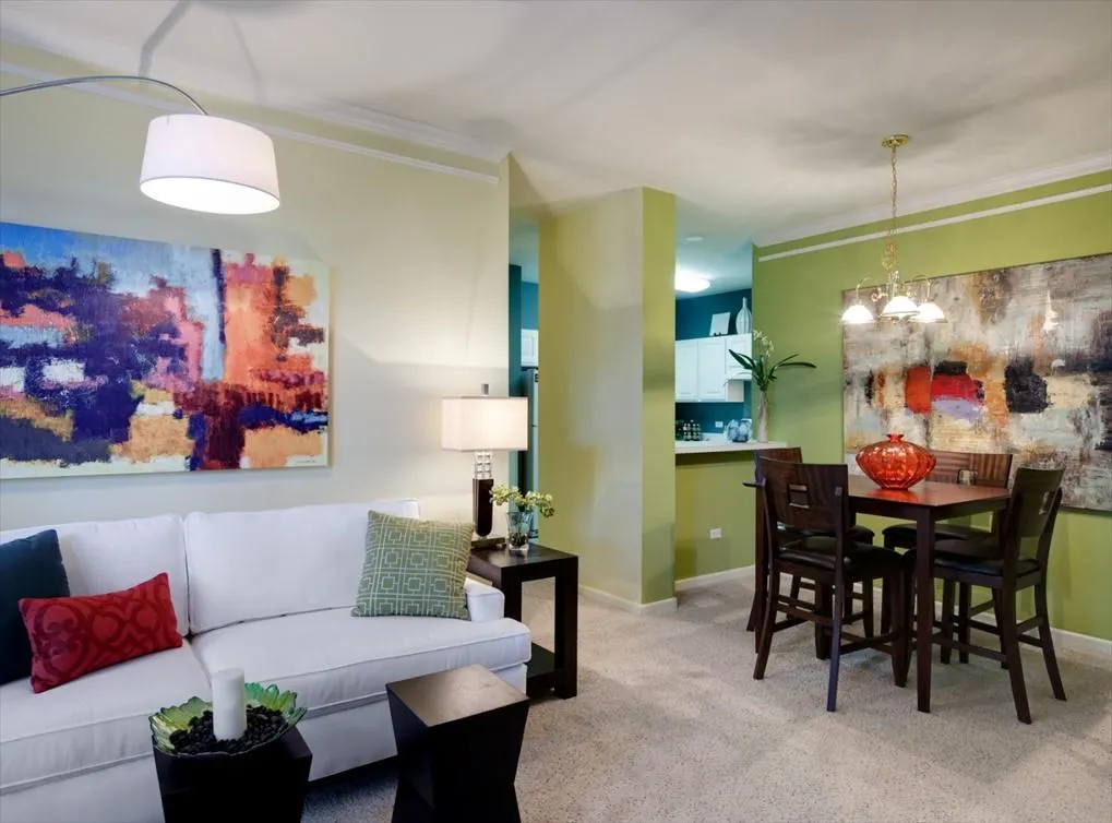 2nd bedroom furnished model at The Aventine at Oakhurst North