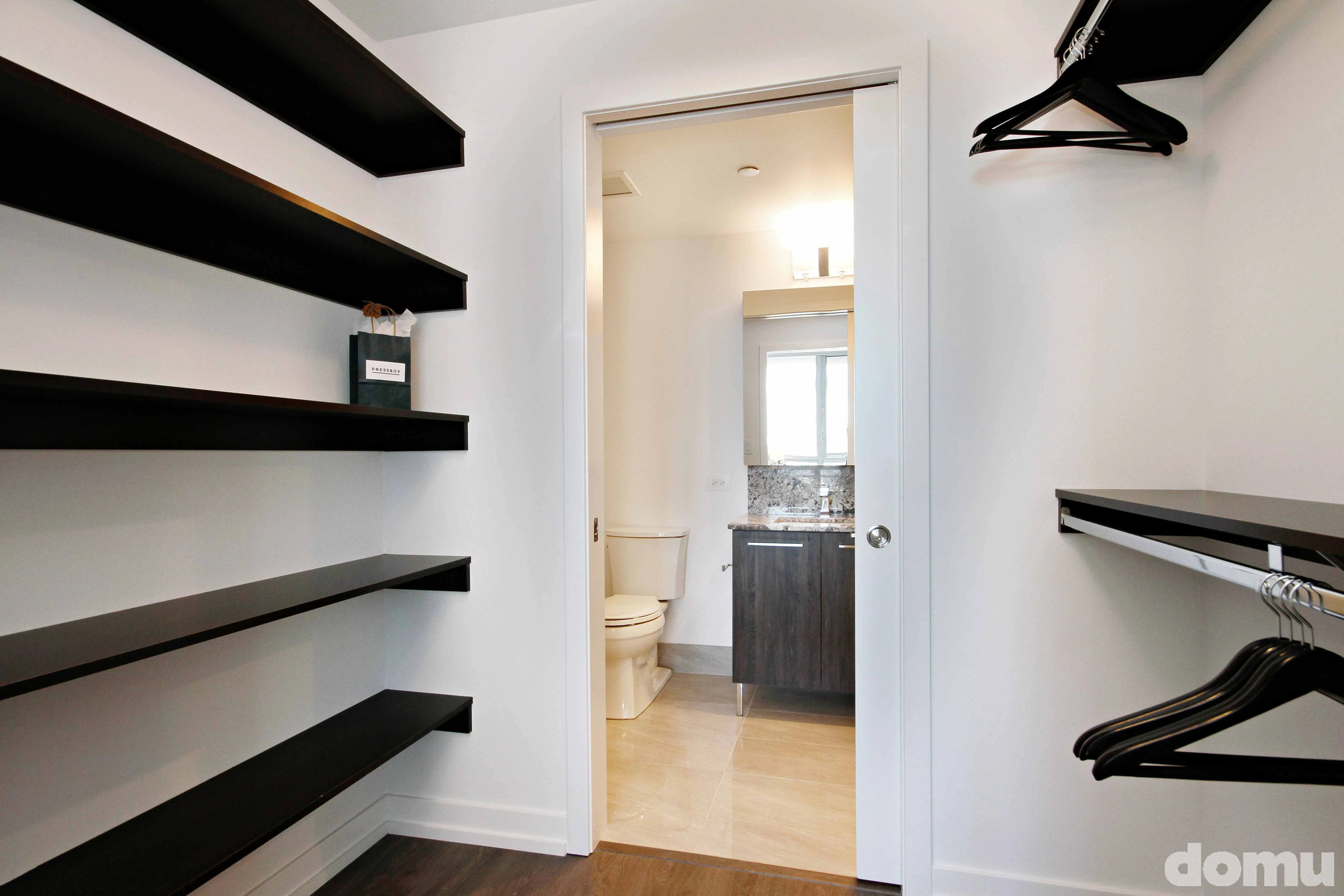 bathroom at The Hudson Apartments