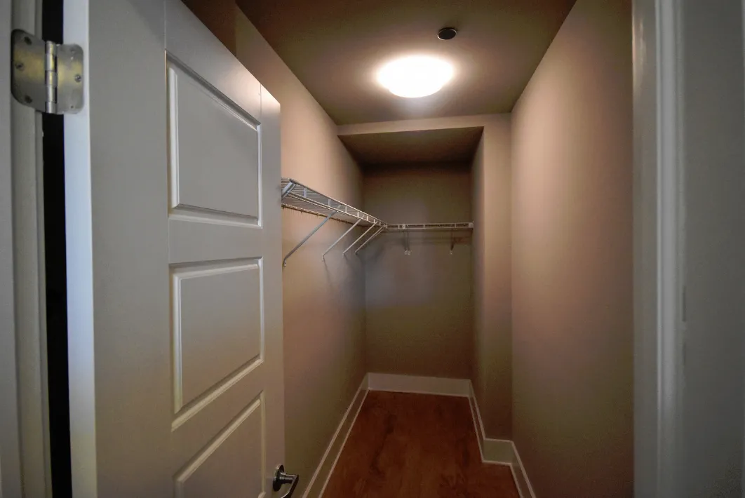 exposed brick in living room of 3141 North Sheffield Apartments in Lakeview