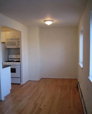 kitchen and living space