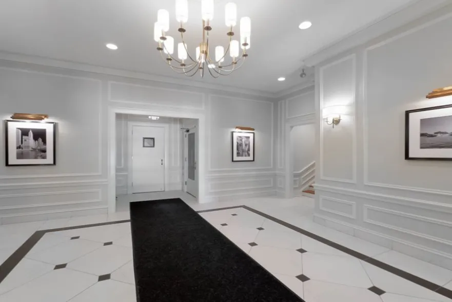 vintage luxury living room at Park Fullerton by Reside Apartments