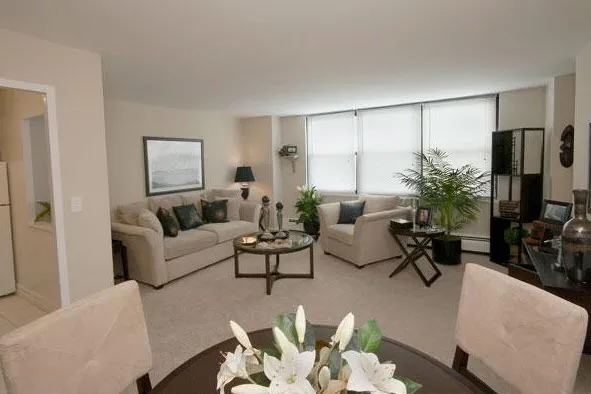 outisde of Oglesby Towers Apartments in South Shore Chicago