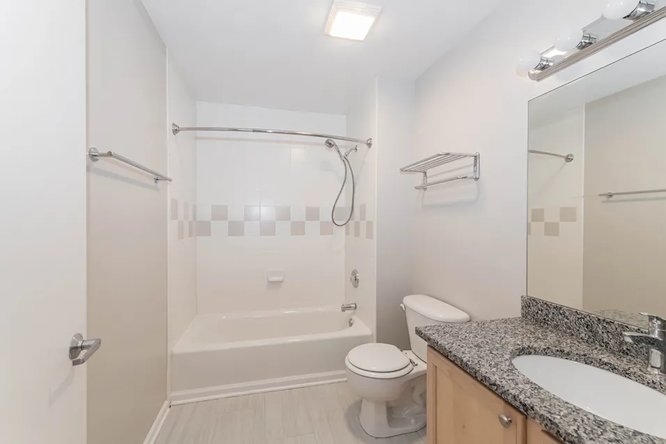 outside red brick of 2010 West Pierce Apartments in Wicker Park Chicago