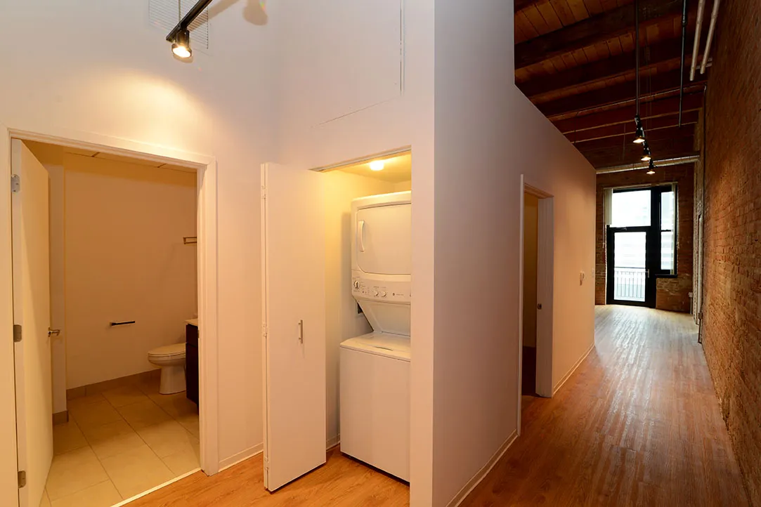 corner view of the historic Vesta Lofts in the south loop of chicago