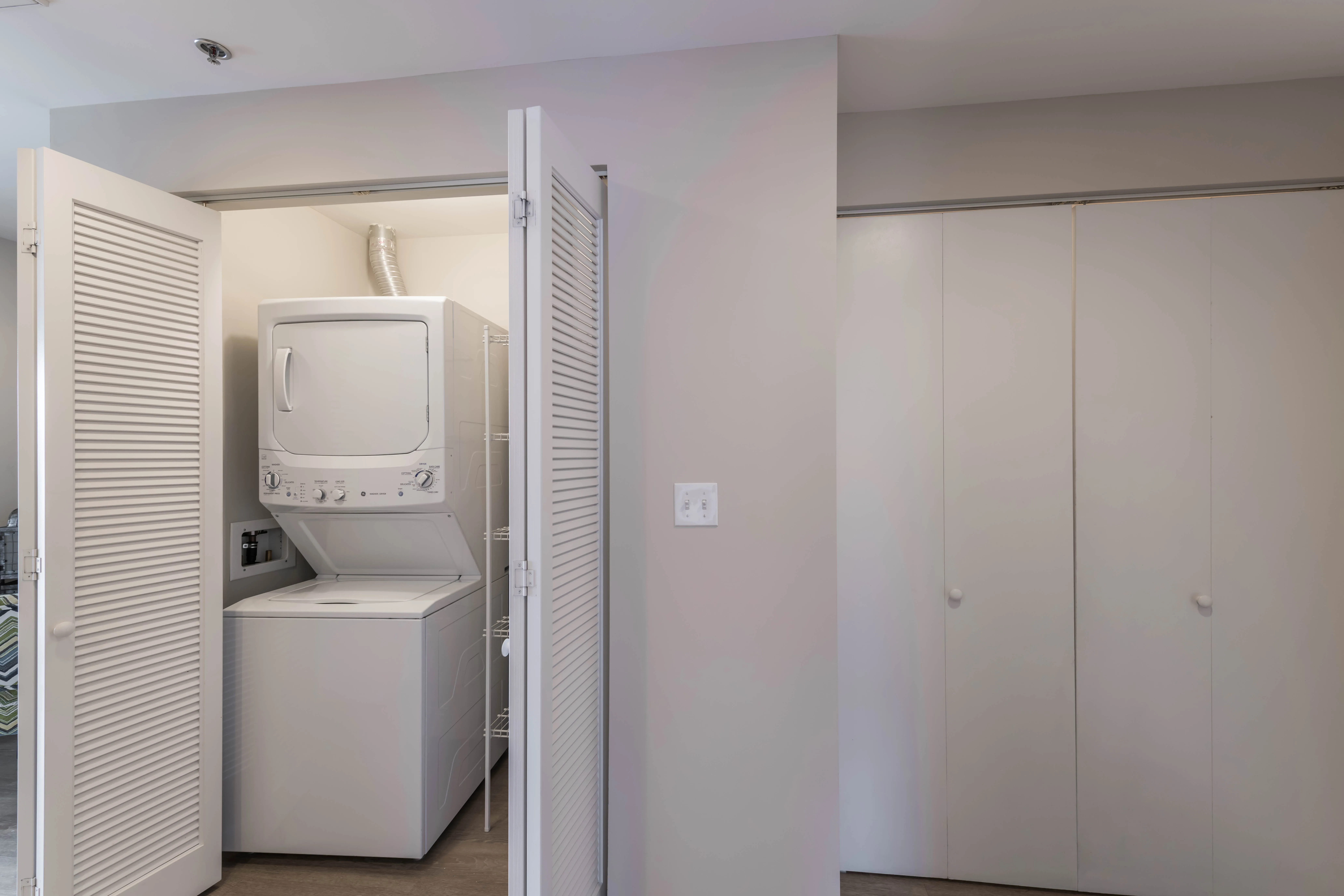 model unit living room at The Scott Residences Apartments in Old Town