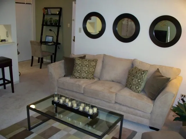 wild flowers in front of the Mark Apartments in Glendale Heights, IL