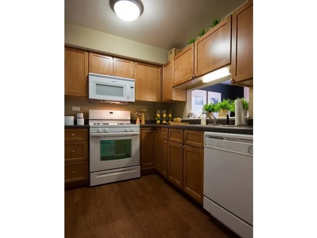 exterior of Village Green of Schaumburg Apartments in Schaumburg, IL