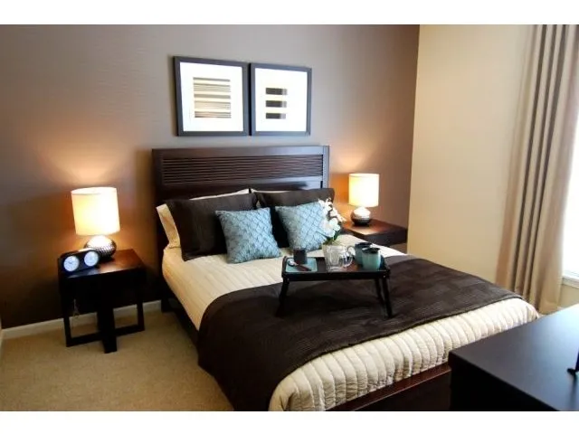 beautiful lake in front of Dwell at Naperville Apartments in Naperville, IL