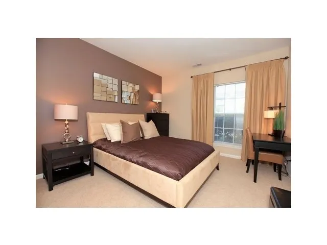 beautiful lake in front of Dwell at Naperville Apartments in Naperville, IL